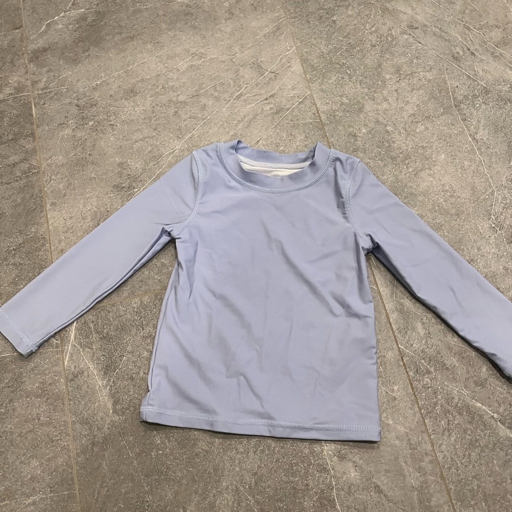 Caden Lane Swim Rashguard & Matching Seersucker Trunks, 2T